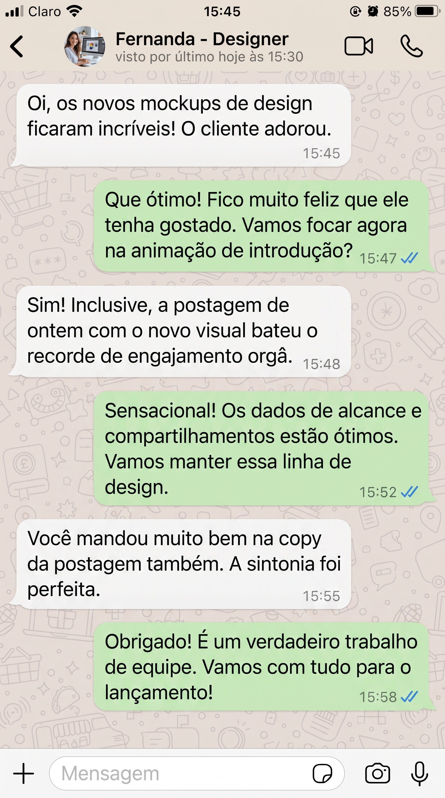 Depoimento Fernanda Designer - Marketing de Conteúdo